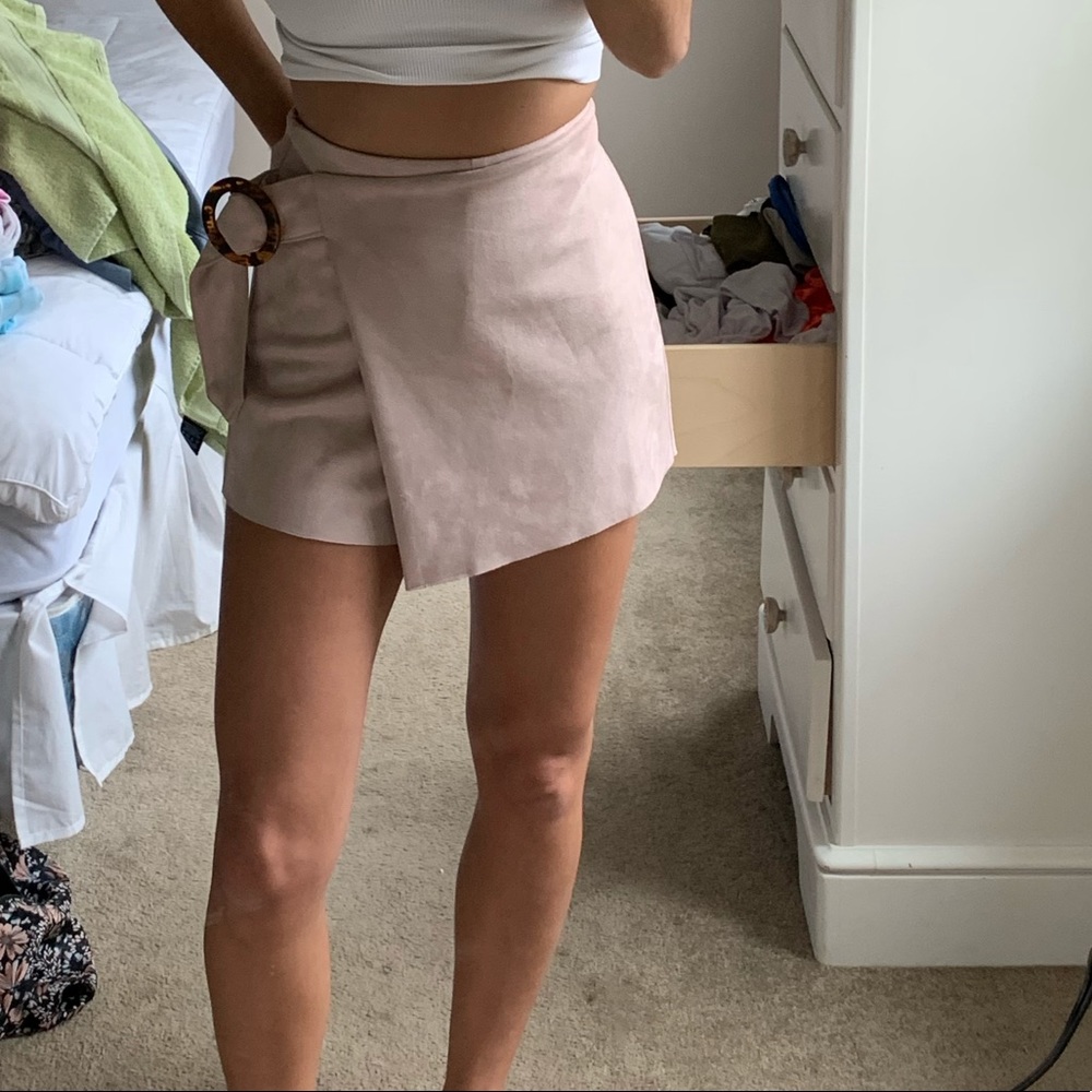 Blush colored ZARA skort
